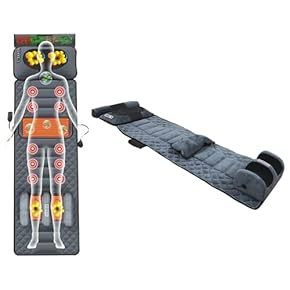 マッサージ３点セットマット Kup Materac do masażu Shiatsu, z matą grzewczą z kamienia